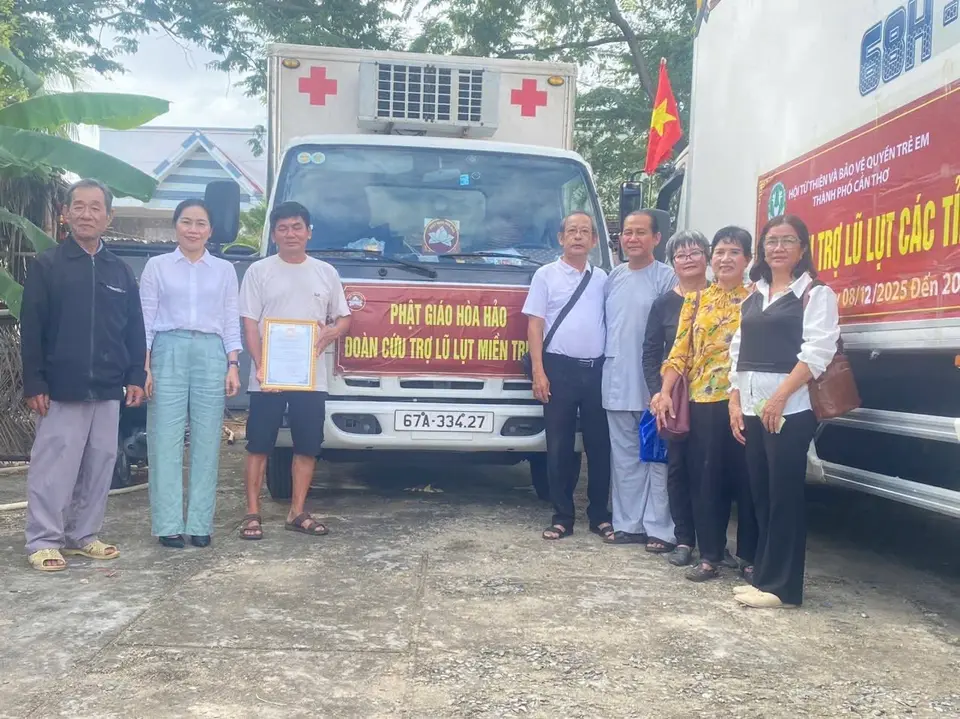 Cùng Phật tử Hòa Hảo An Giang đến với bà con xã Bắc Bình và Sông Lũy, Lâm Đồng (ảnh 3/5)