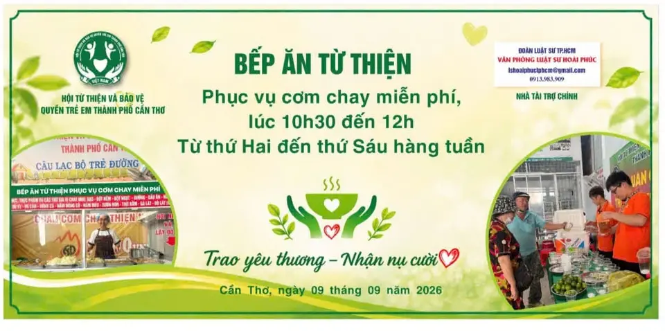 Kính mời bà con đến Bếp ăn từ thiện phục vụ cơm chay miễn phí (ảnh 2/2)